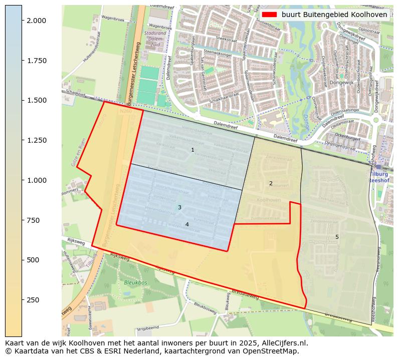 Afbeelding van de buurt Buitengebied Koolhoven op de kaart.