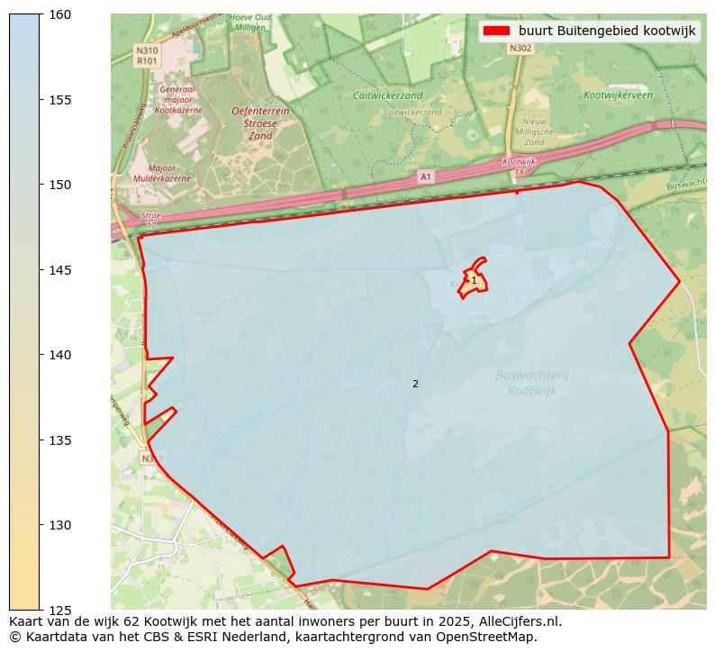 Afbeelding van de buurt Buitengebied kootwijk op de kaart.