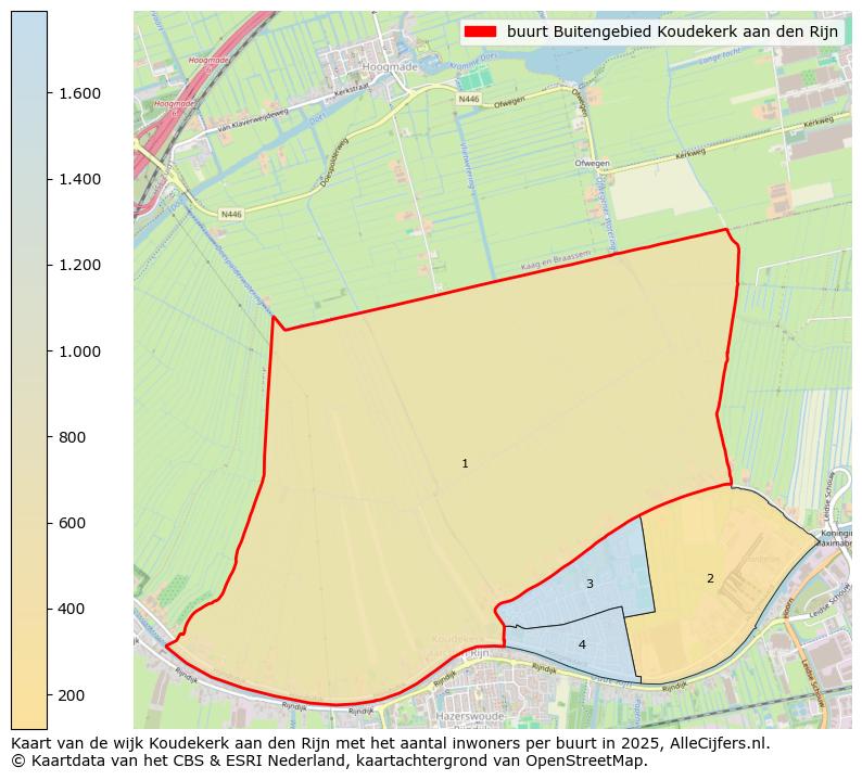 Afbeelding van de buurt Buitengebied Koudekerk aan den Rijn op de kaart.