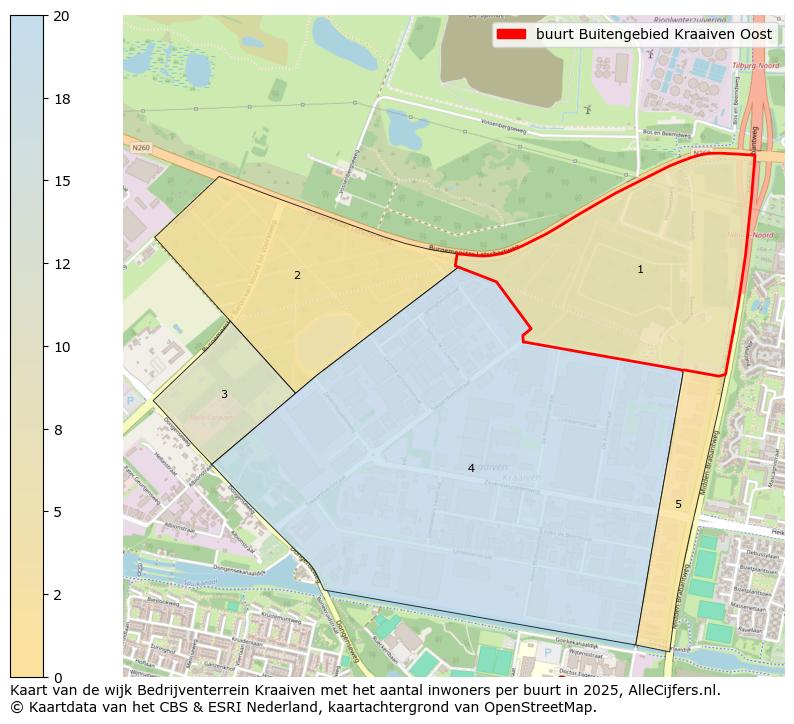 Afbeelding van de buurt Buitengebied Kraaiven Oost op de kaart.