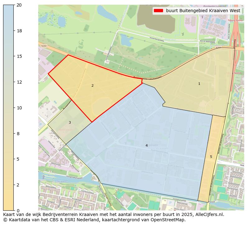 Afbeelding van de buurt Buitengebied Kraaiven West op de kaart.