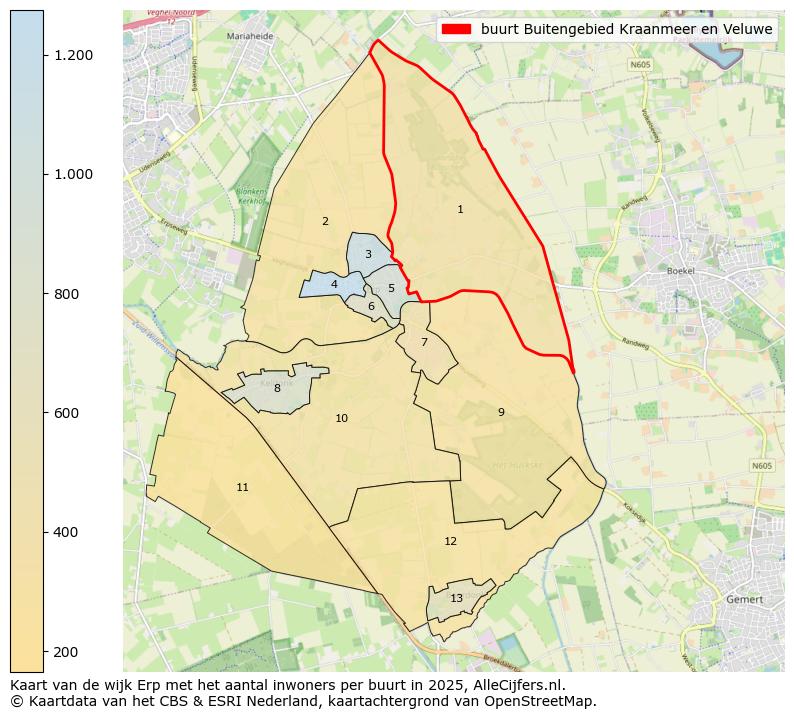 Afbeelding van de buurt Buitengebied Kraanmeer en Veluwe op de kaart.