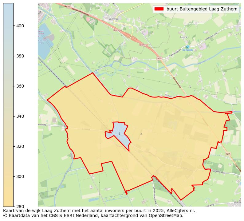 Afbeelding van de buurt Buitengebied Laag Zuthem op de kaart.