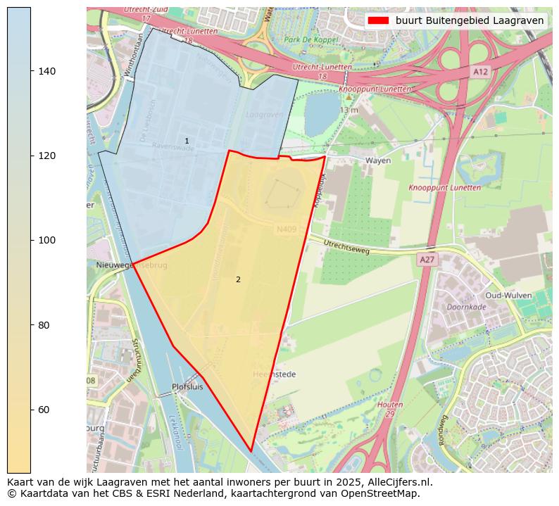 Afbeelding van de buurt Buitengebied Laagraven op de kaart.