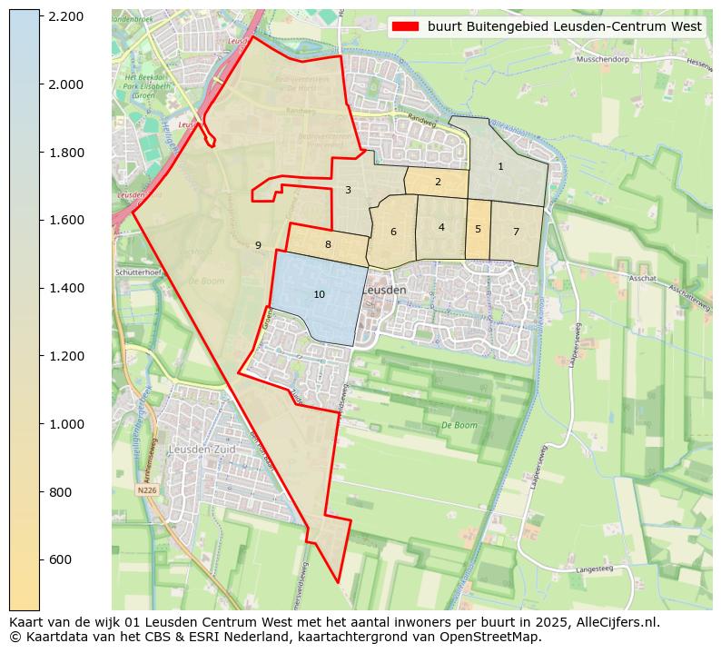 Afbeelding van de buurt Buitengebied Leusden-Centrum West op de kaart.