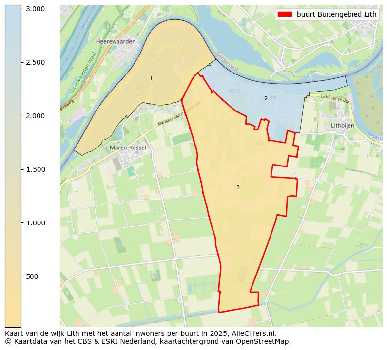 Afbeelding van de buurt Buitengebied Lith op de kaart.