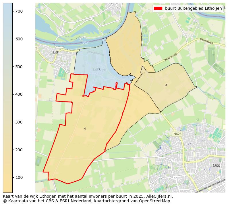 Afbeelding van de buurt Buitengebied Lithoijen op de kaart.