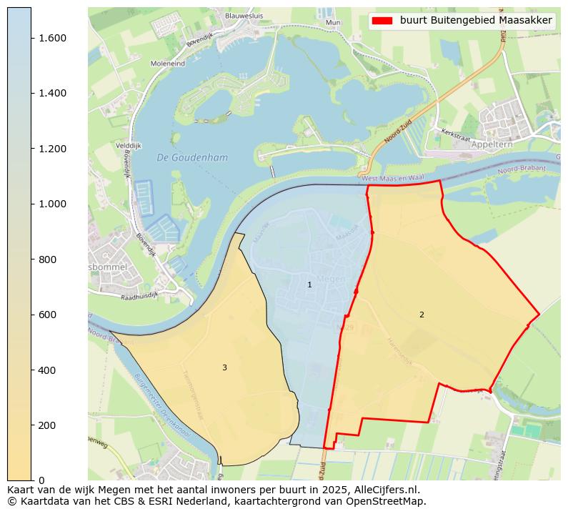 Afbeelding van de buurt Buitengebied Maasakker op de kaart.