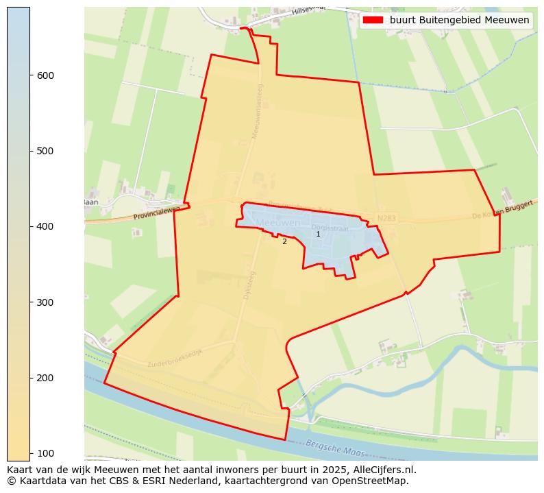 Afbeelding van de buurt Buitengebied Meeuwen op de kaart.