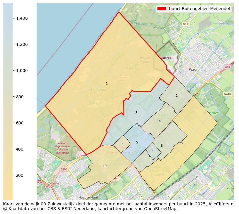 Afbeelding van de buurt Buitengebied Meijendel op de kaart.