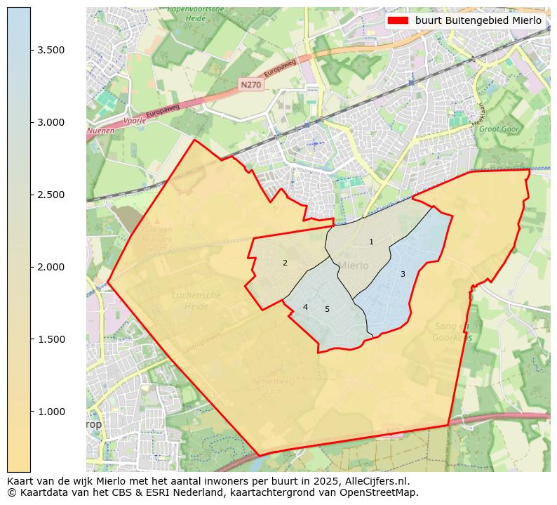 Afbeelding van de buurt Buitengebied Mierlo op de kaart.