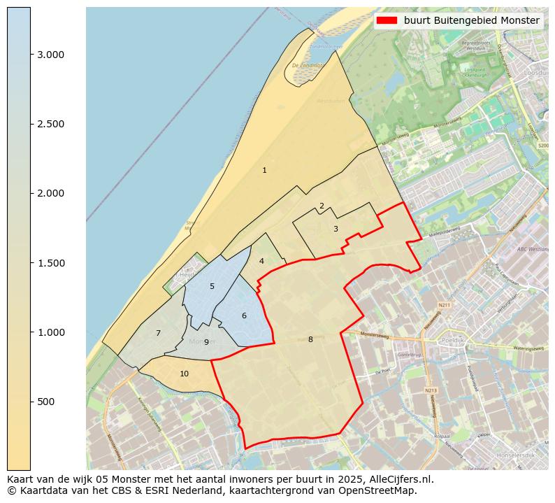 Afbeelding van de buurt Buitengebied Monster op de kaart.