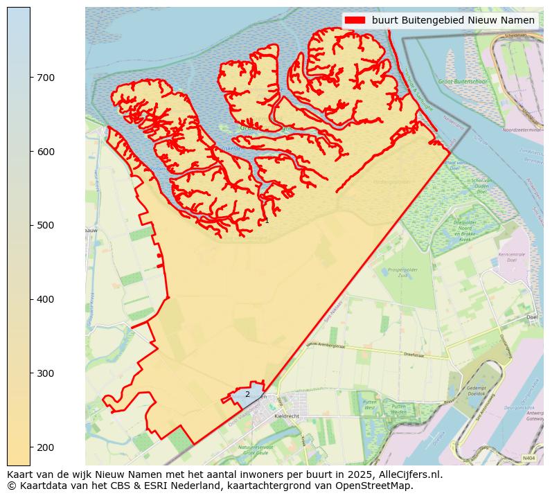 Afbeelding van de buurt Buitengebied Nieuw Namen op de kaart.