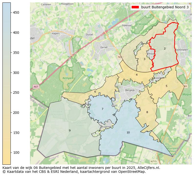 Afbeelding van de buurt Buitengebied Noord 3 op de kaart.