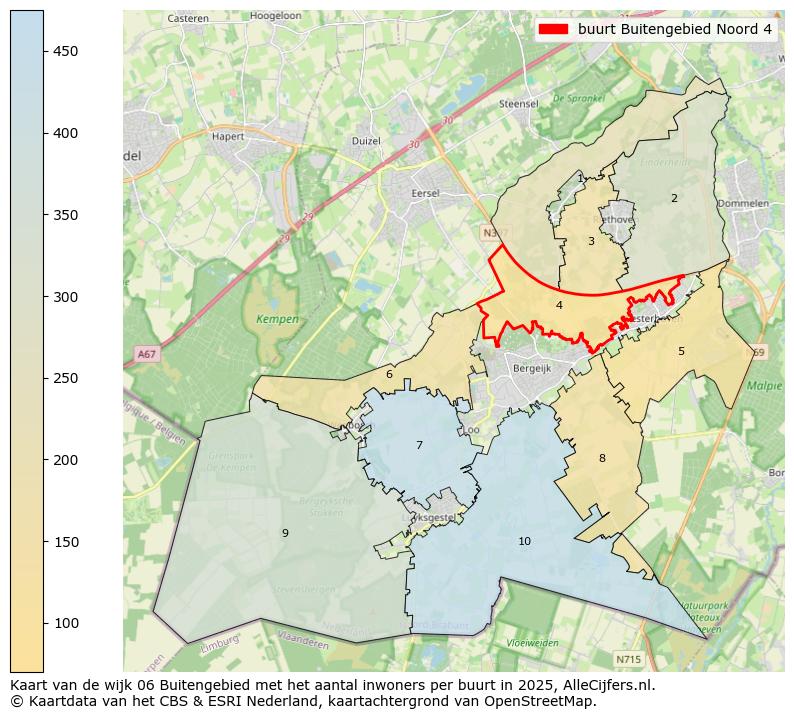 Afbeelding van de buurt Buitengebied Noord 4 op de kaart.
