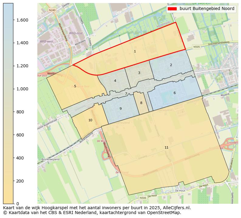 Afbeelding van de buurt Buitengebied Noord op de kaart.