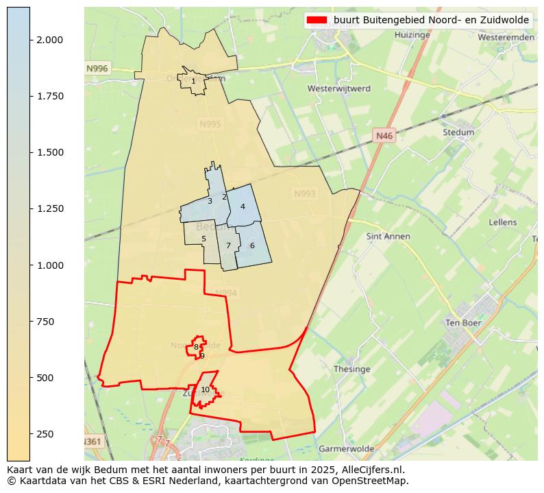 Afbeelding van de buurt Buitengebied Noord- en Zuidwolde op de kaart.