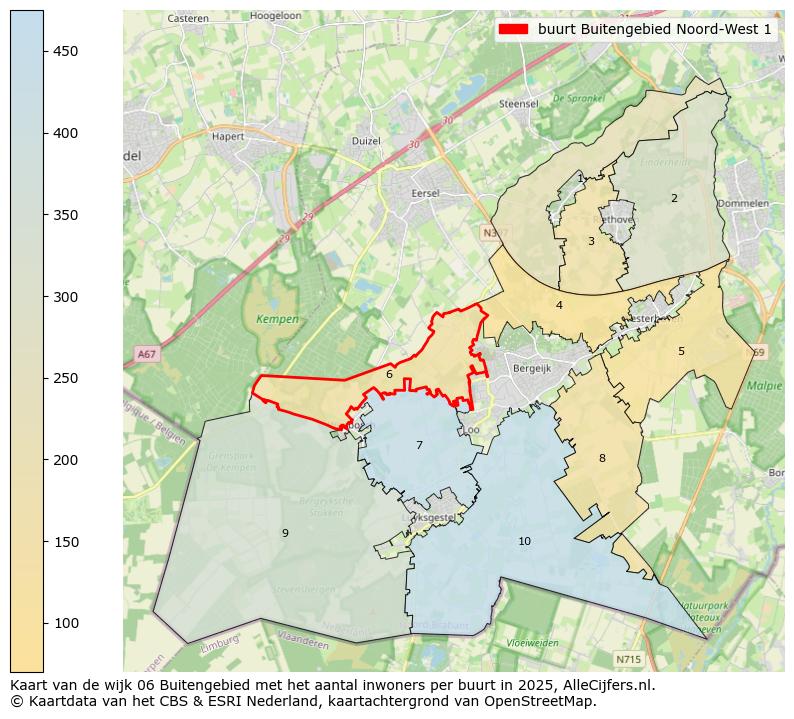 Afbeelding van de buurt Buitengebied Noord-West 1 op de kaart.