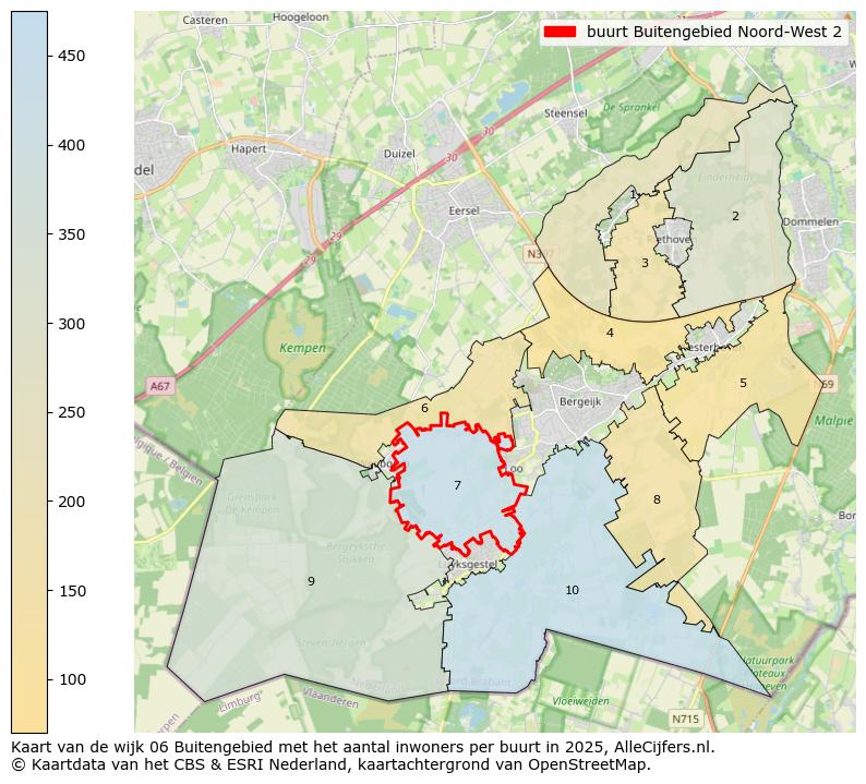 Afbeelding van de buurt Buitengebied Noord-West 2 op de kaart.