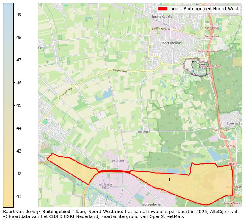 Afbeelding van de buurt Buitengebied Noord-West op de kaart.