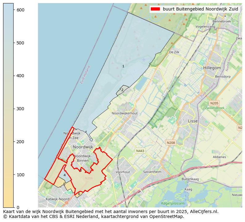 Afbeelding van de buurt Buitengebied Noordwijk Zuid op de kaart.