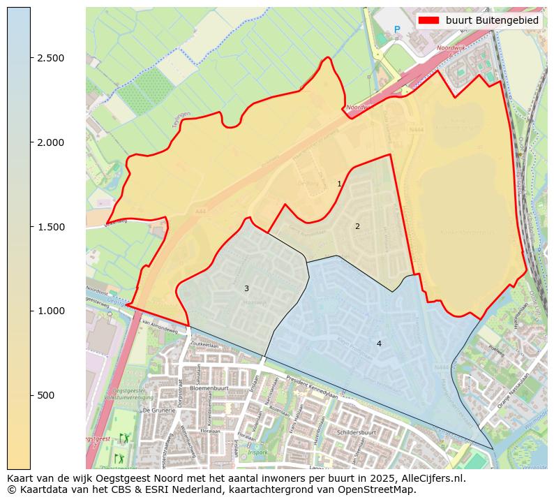 Afbeelding van de buurt Buitengebied op de kaart.