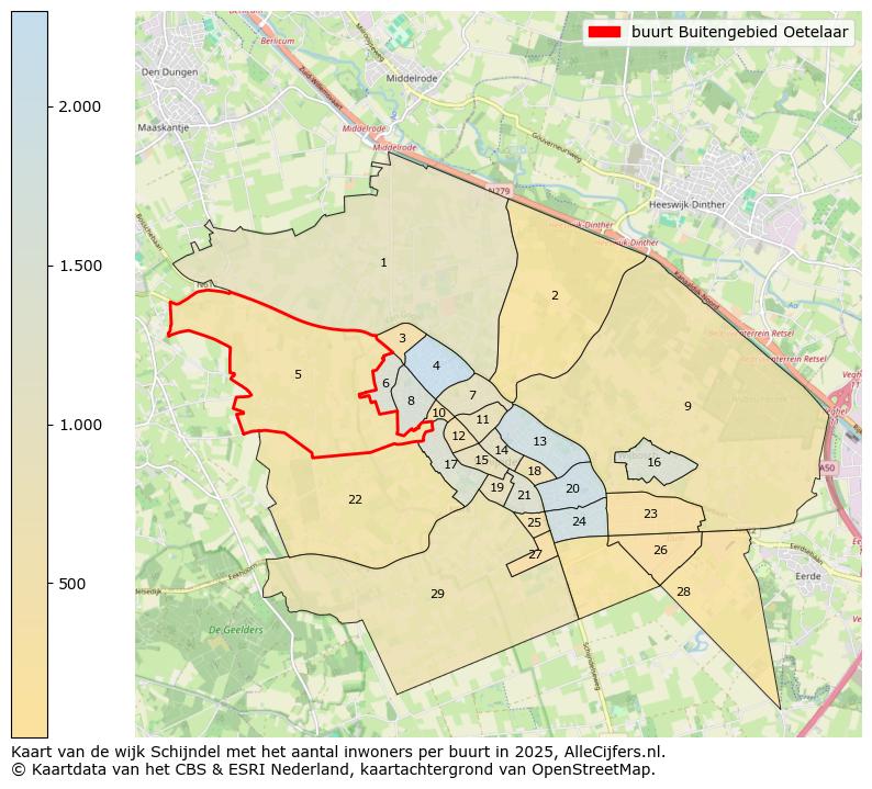Afbeelding van de buurt Buitengebied Oetelaar op de kaart.