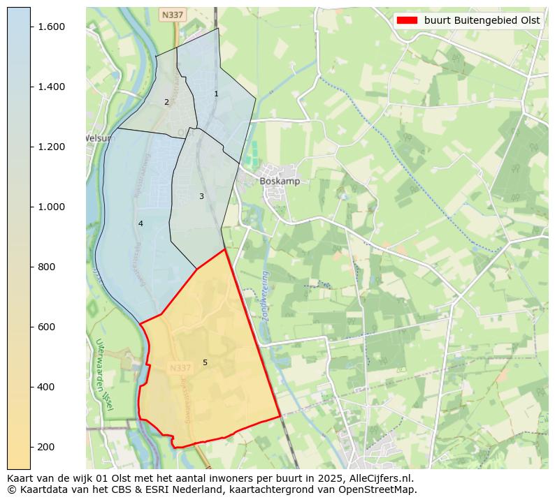 Afbeelding van de buurt Buitengebied Olst op de kaart.
