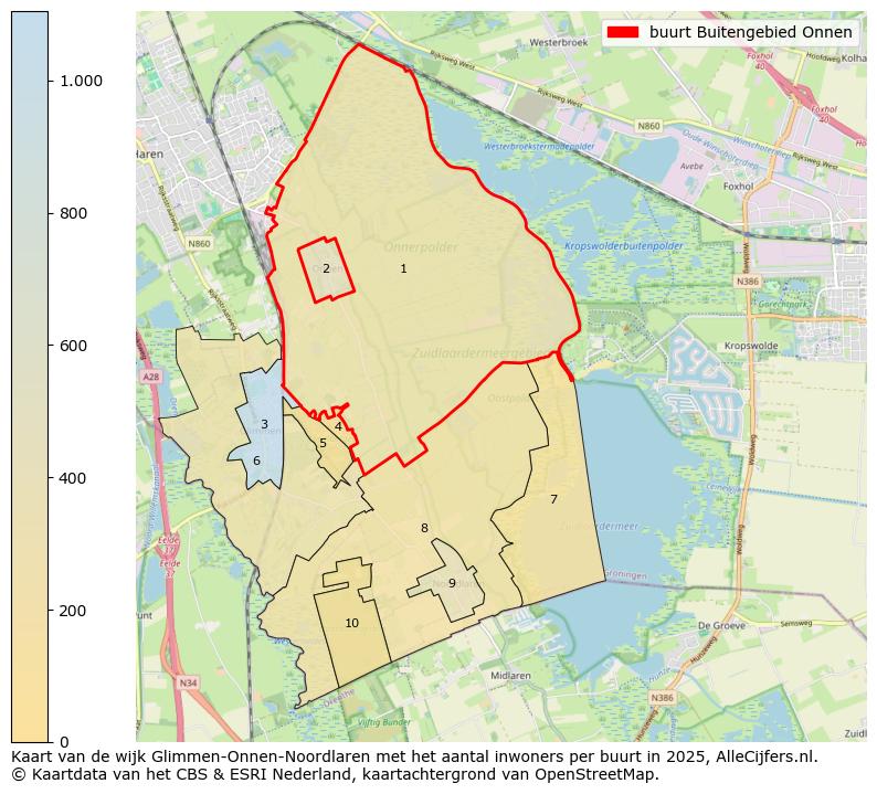 Afbeelding van de buurt Buitengebied Onnen op de kaart.