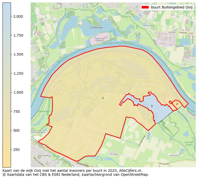 Afbeelding van de buurt Buitengebied Ooij op de kaart.
