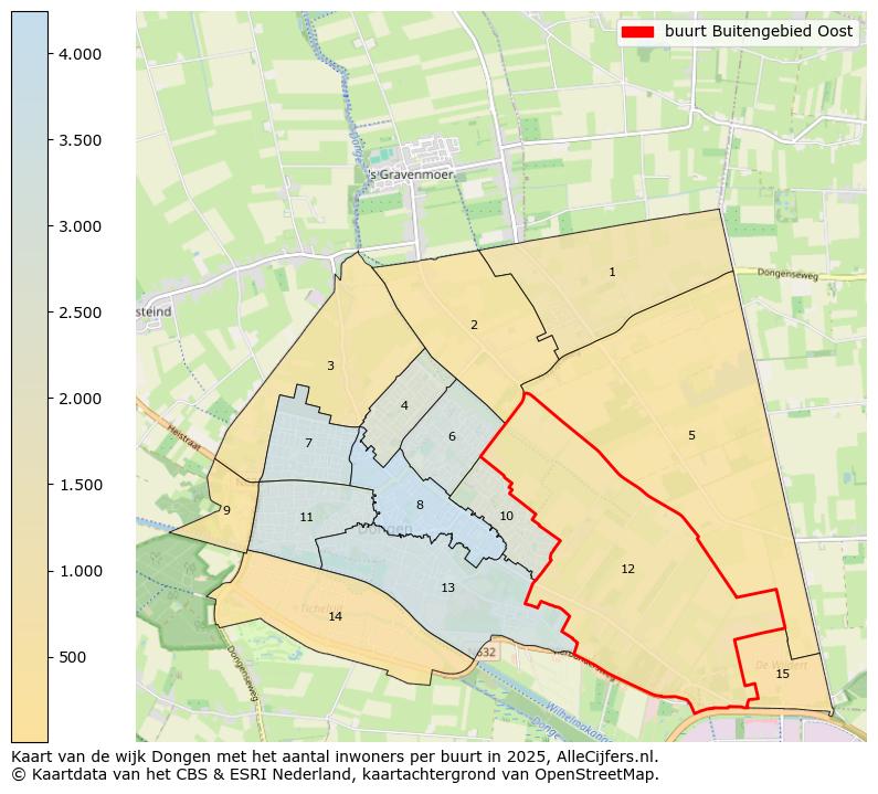Afbeelding van de buurt Buitengebied Oost op de kaart.
