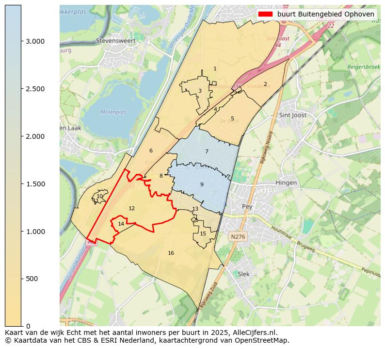 Afbeelding van de buurt Buitengebied Ophoven op de kaart.