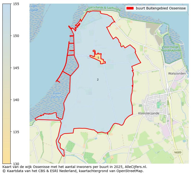 Afbeelding van de buurt Buitengebied Ossenisse op de kaart.