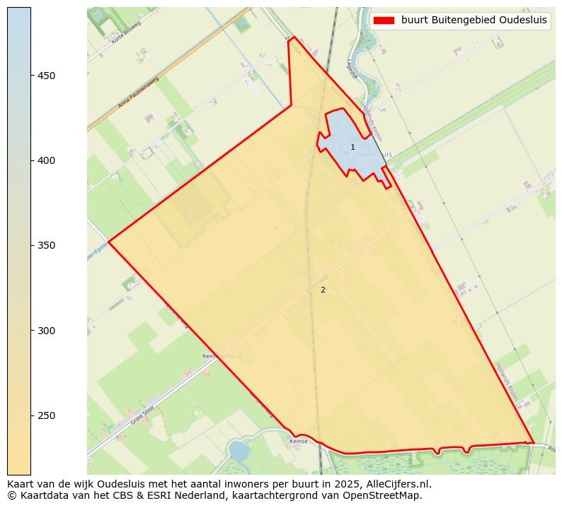 Afbeelding van de buurt Buitengebied Oudesluis op de kaart.