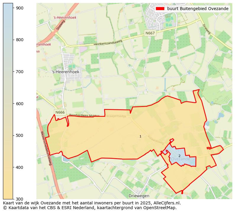 Afbeelding van de buurt Buitengebied Ovezande op de kaart.