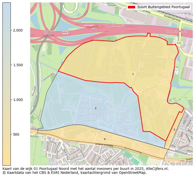 Afbeelding van de buurt Buitengebied Poortugaal op de kaart.
