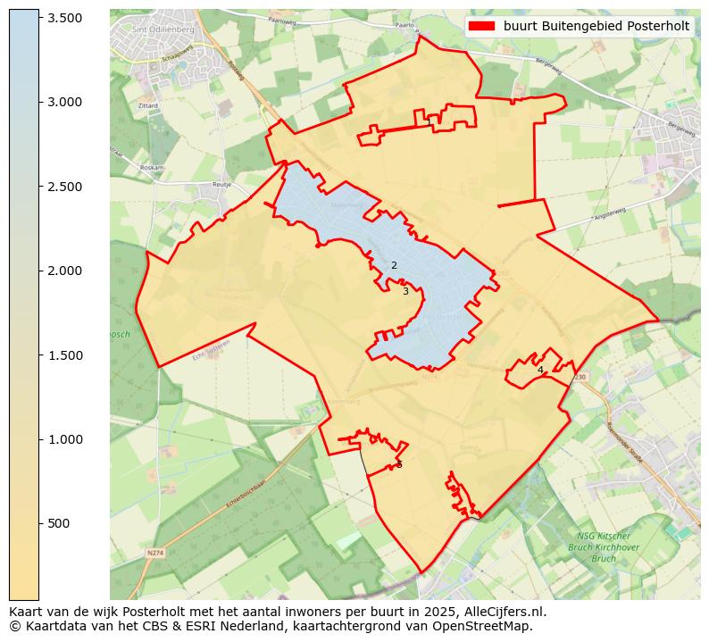 Afbeelding van de buurt Buitengebied Posterholt op de kaart.