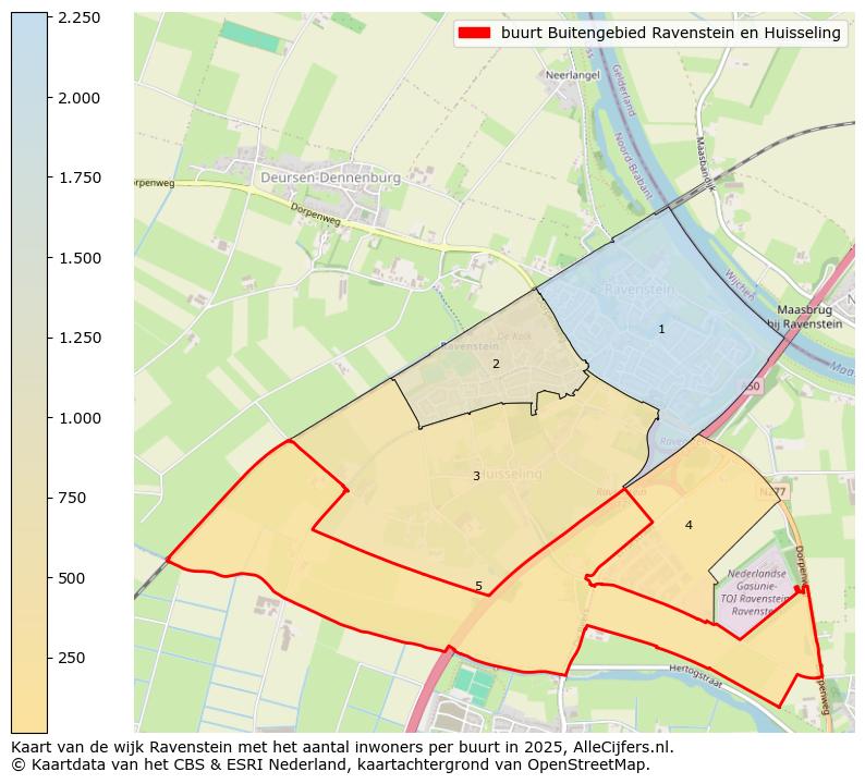 Afbeelding van de buurt Buitengebied Ravenstein en Huisseling op de kaart.
