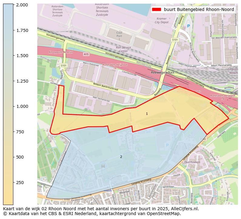 Afbeelding van de buurt Buitengebied Rhoon-Noord op de kaart.