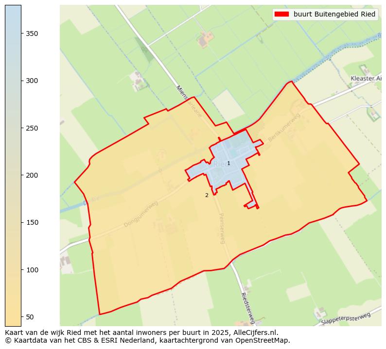 Afbeelding van de buurt Buitengebied Ried op de kaart.