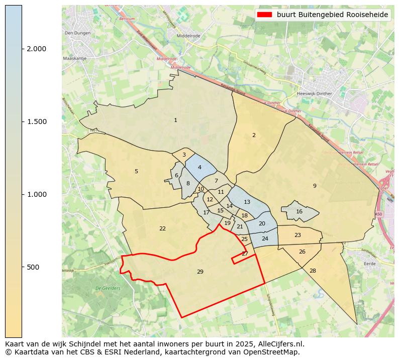 Afbeelding van de buurt Buitengebied Rooiseheide op de kaart.