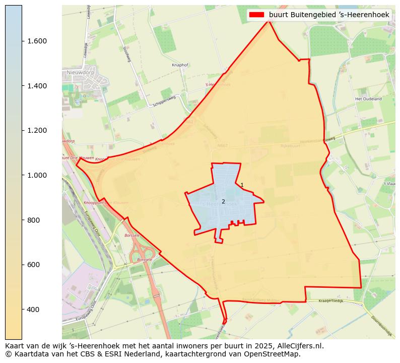 Afbeelding van de buurt Buitengebied ’s-Heerenhoek op de kaart.