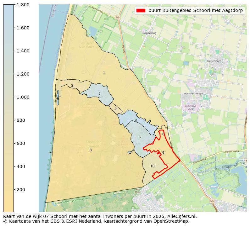 Afbeelding van de buurt Buitengebied Schoorl met Aagtdorp op de kaart.