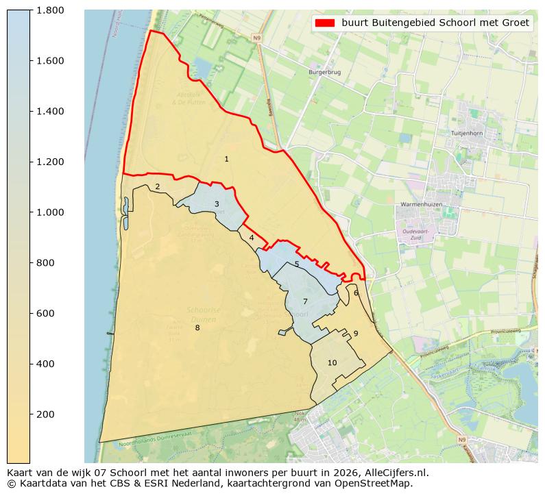 Afbeelding van de buurt Buitengebied Schoorl met Groet op de kaart.