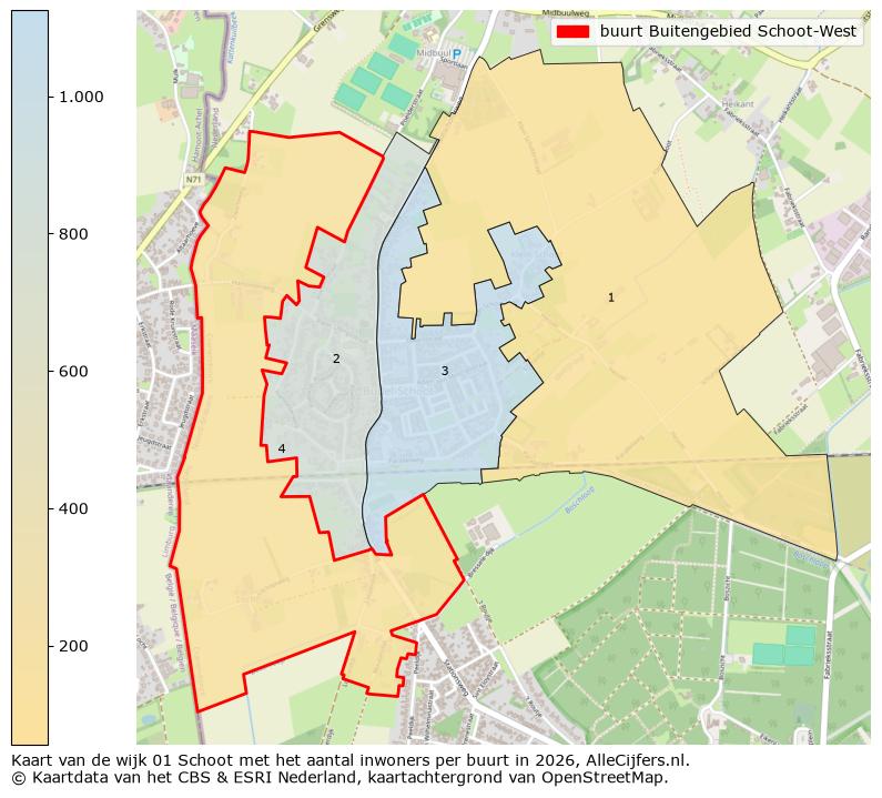 Afbeelding van de buurt Buitengebied Schoot-West op de kaart.