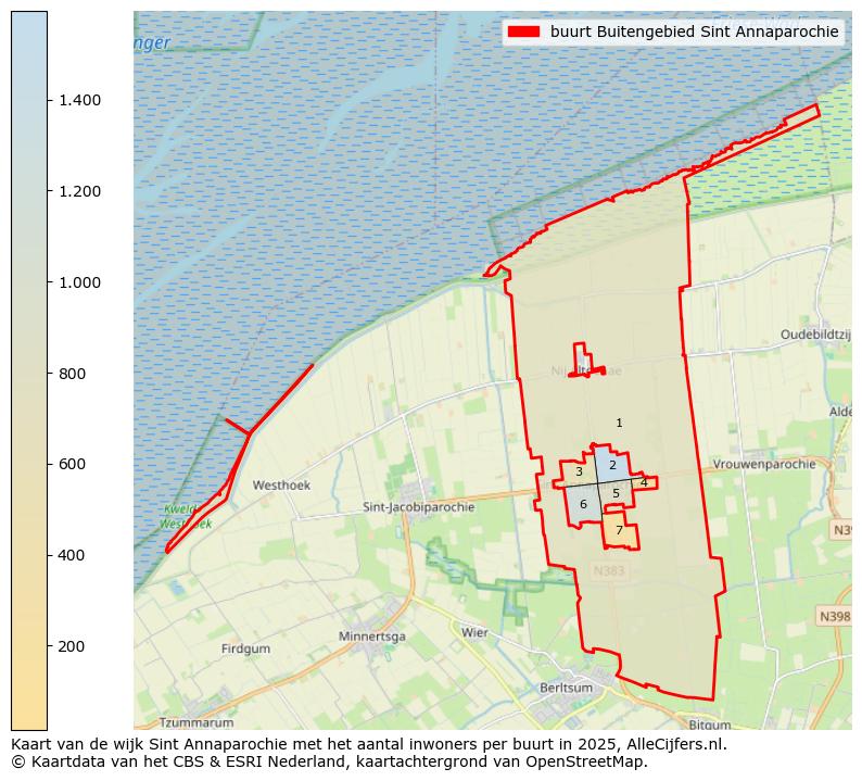 Afbeelding van de buurt Buitengebied Sint Annaparochie op de kaart.