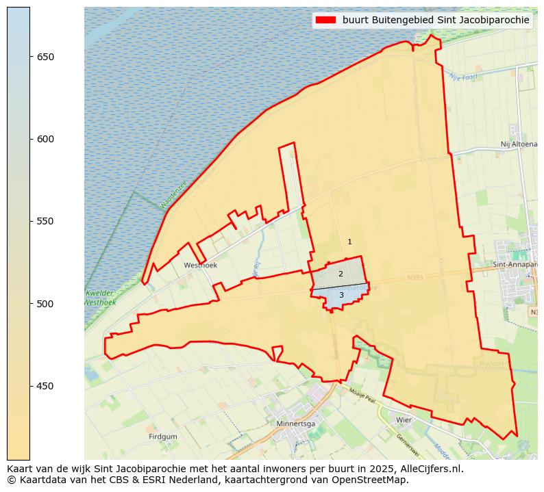 Afbeelding van de buurt Buitengebied Sint Jacobiparochie op de kaart.