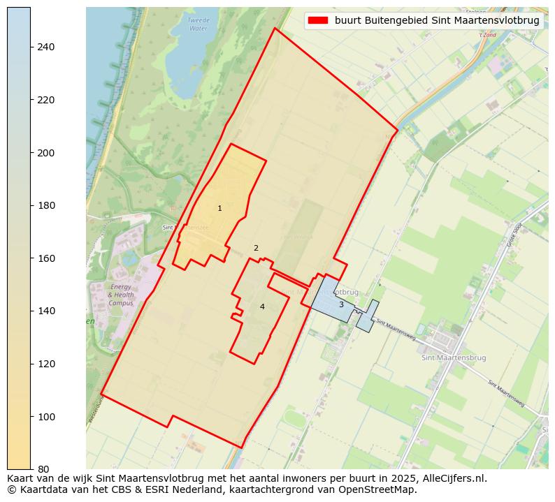 Afbeelding van de buurt Buitengebied Sint Maartensvlotbrug op de kaart.
