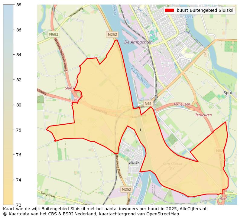 Afbeelding van de buurt Buitengebied Sluiskil op de kaart.