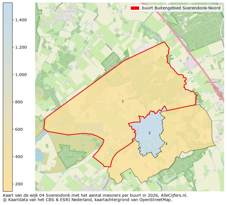 Afbeelding van de buurt Buitengebied Soerendonk-Noord op de kaart.